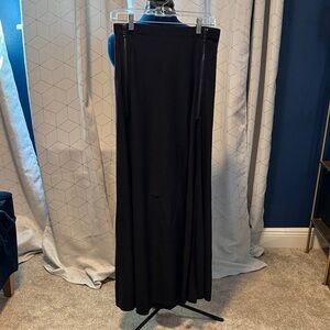 Killstar Gothic Black Maxi Skirt - Side Zippers